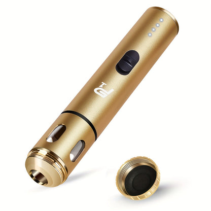 Electric Herb Grinder USB Rechargeable – Portable Spice Mill with One-Button Operation, Travel Bag, Funnel & Cleaning Brush | 4 Colors Available