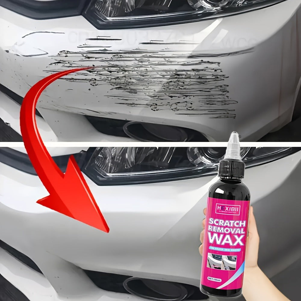 Car Scratch Remover Wax 2-Pack - Liquid Formula for Fine Surface Scratch Repair on Cars, RV, Trucks & Motorcycles