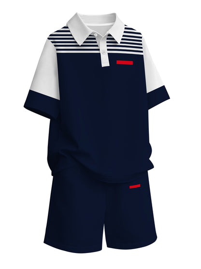 Boys' Striped Outfit Set - Everyday Style