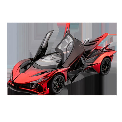 1:24 Scale Die-Cast Sports Car Model Collectible - Zinc Alloy Static Ornament with Realistic Details, Home Desktop Decoration, Gift for Car Lovers Men Adults