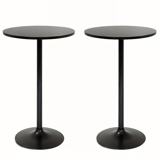 Bar Table, Round High Top 23.5 Inch Bistro Pub Table Metal Structure Indoor Outdoor Space shown in the main product view