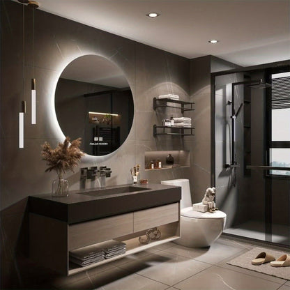 23.6-Inch Wall-Mounted LED Bathroom Vanity Mirror with Lighted Mirror detail image - detail view 4