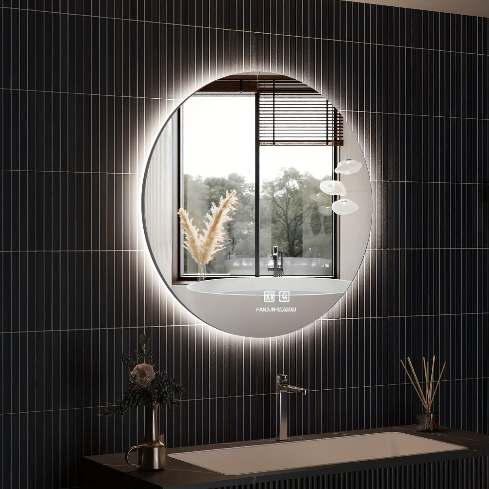 23.6-Inch Wall-Mounted LED Bathroom Vanity Mirror with Lighted Mirror detail image - detail view 5