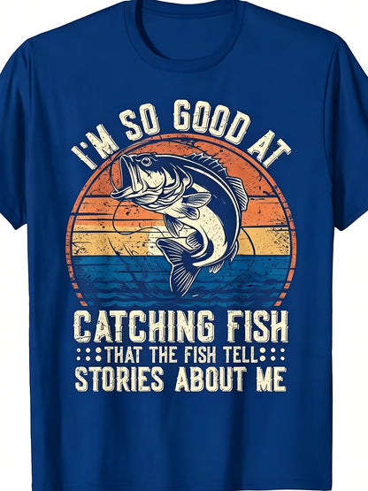 Men's Graphic T-Shirt - Crew Neck Short Sleeve Travel Style 972261