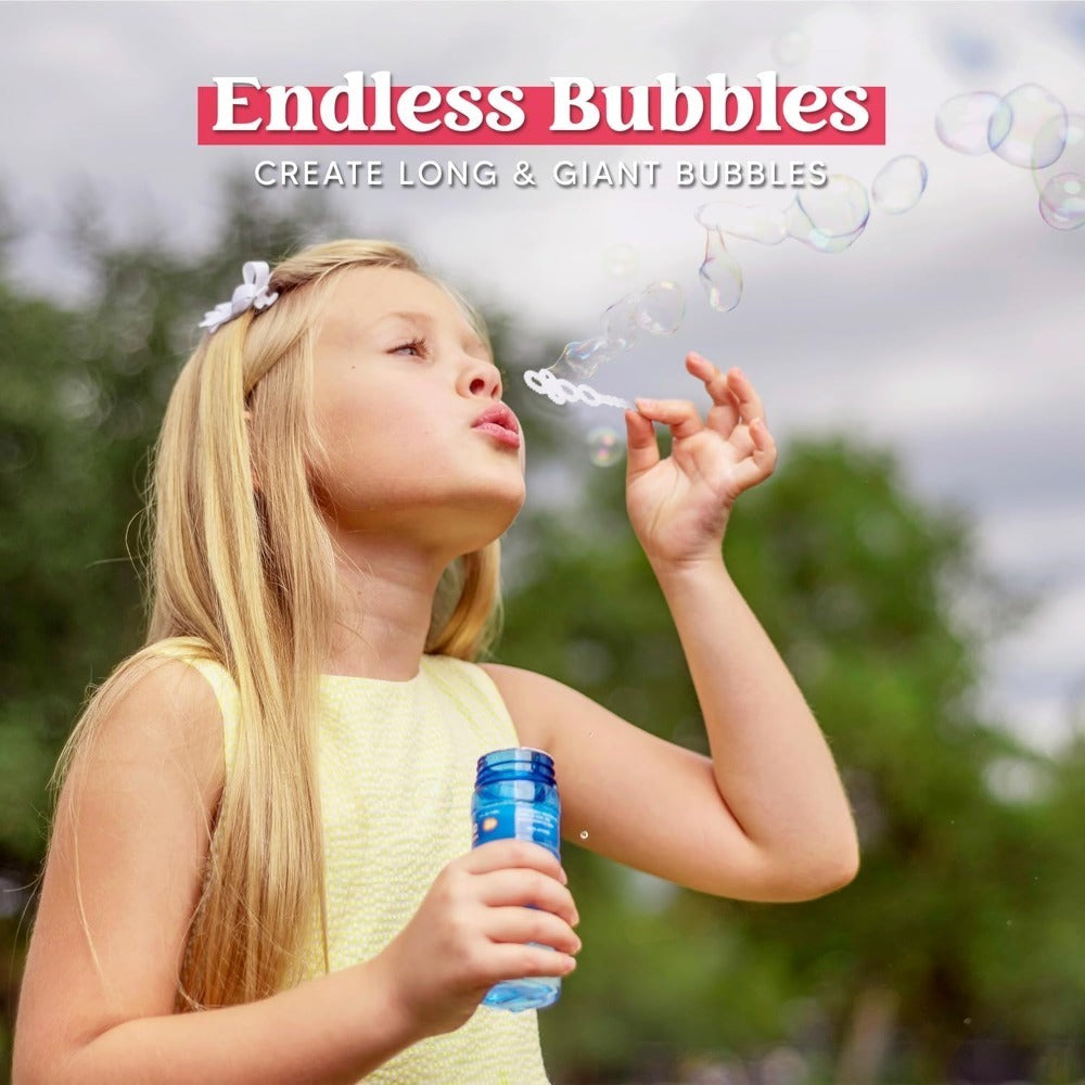 Bubble Bottles with Wands 6 12 or 24 Pack – 4oz Bubble Solution Kids Party Favors for Birthday Goodie Bags, Outdoor Summer Play, Wedding Send-Off Favors & Classroom Giveaways