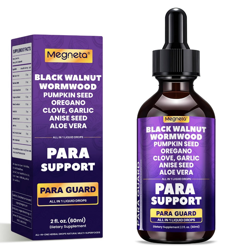Black Walnut Liquid Drops with Clove, Garlic, Turmeric, Pumpkin Seed & Oregano - High Potency Herbal Supplement for Digestive Health & Gut Support - 2.03 oz