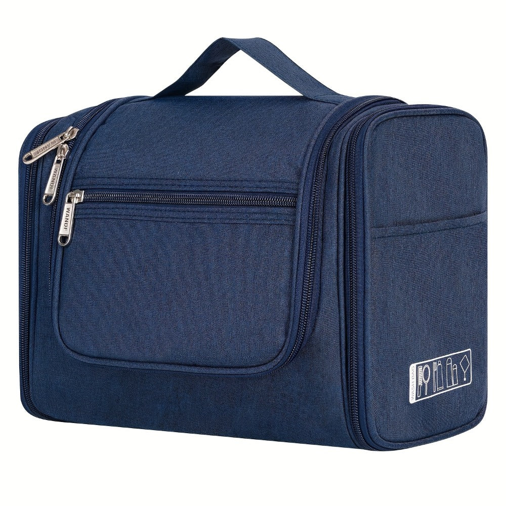 Hanging Toiletry Bag with Hook for Women Men Large Capacity Multi-Pocket Travel Shower Bag Cosmetic Makeup Organizer for Hotel Gym Camping 7 Prints Pink Black Leopard