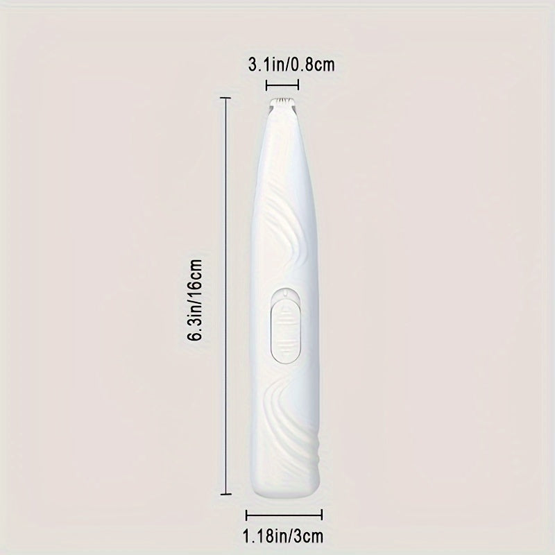 Paw Trimmer for Dogs & Cats – Cordless Electric Pet Grooming Clipper, Low Noise Hair Trimmer for Paws, Eyes, Ears, Face & Rump, Rechargeable Small Pet Clipper, Perfect Gift for Pet Lovers