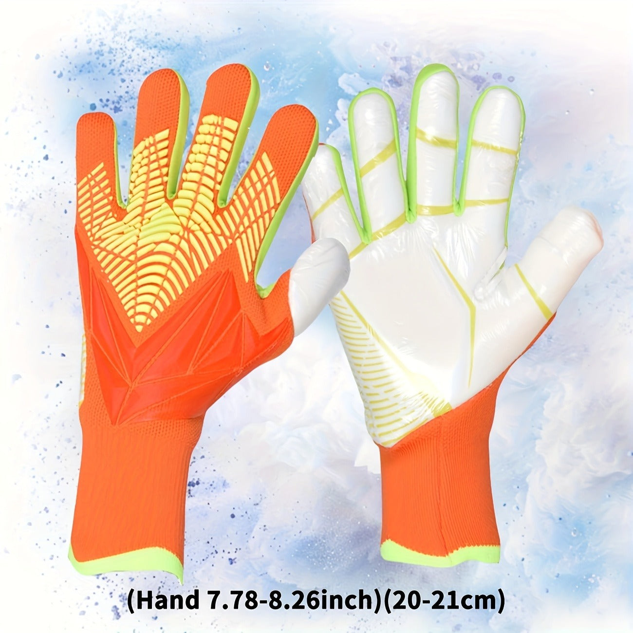 Silicone Grip Goalkeeper Gloves with Superior Traction - Available in 6 Colors & 5 Sizes, Professional Soccer & Rugby Goalie Gloves for Men Women Youth, High-Performance Finger Protection Sports Gloves