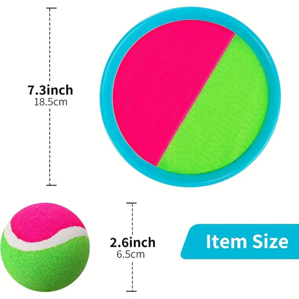 Sticky Ball Toss Game Set for Kids & Adults – Fun Outdoor Throwing Toy with Sticky Balls & Target Board, Beach Backyard Playground Party Game, Great Birthday Gift for Boys Girls Ages 3+