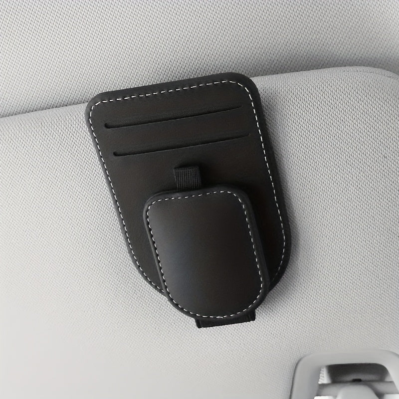 [Car Eyeglass Clip] High-Quality Car Eyeglass Clip, Multi-Functional Car Sun Visor Card Holder, In-Car Eyewear Storage Rack, Fashion Glasses Clip