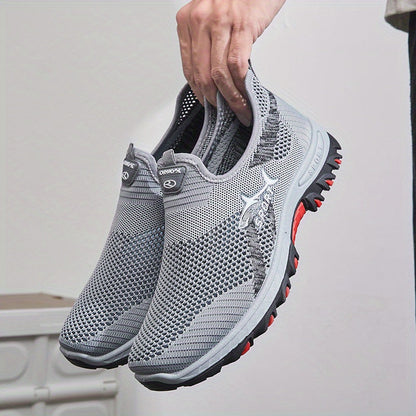 Men's Athletic Shoes - Breathable Comfort & Slip-On Ease