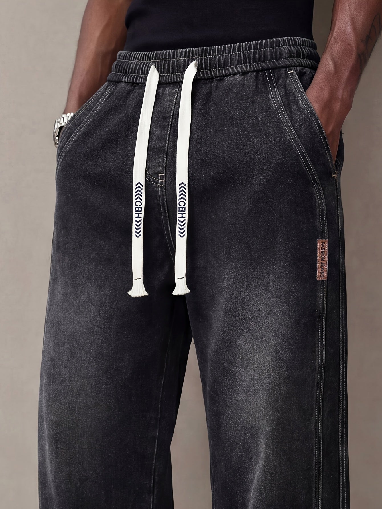 Men's Relaxed Fit Jeans - Classic Wash Clean Finish