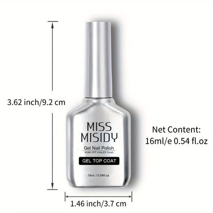 Soak-Off Gel Top Coat and Base Coat Set 2Pcs Super Shine Mirror Finish Long Lasting LED UV Lamp Gel Polish Foundation Seal Manicure Kit Nail Art Essentials Gift for Women