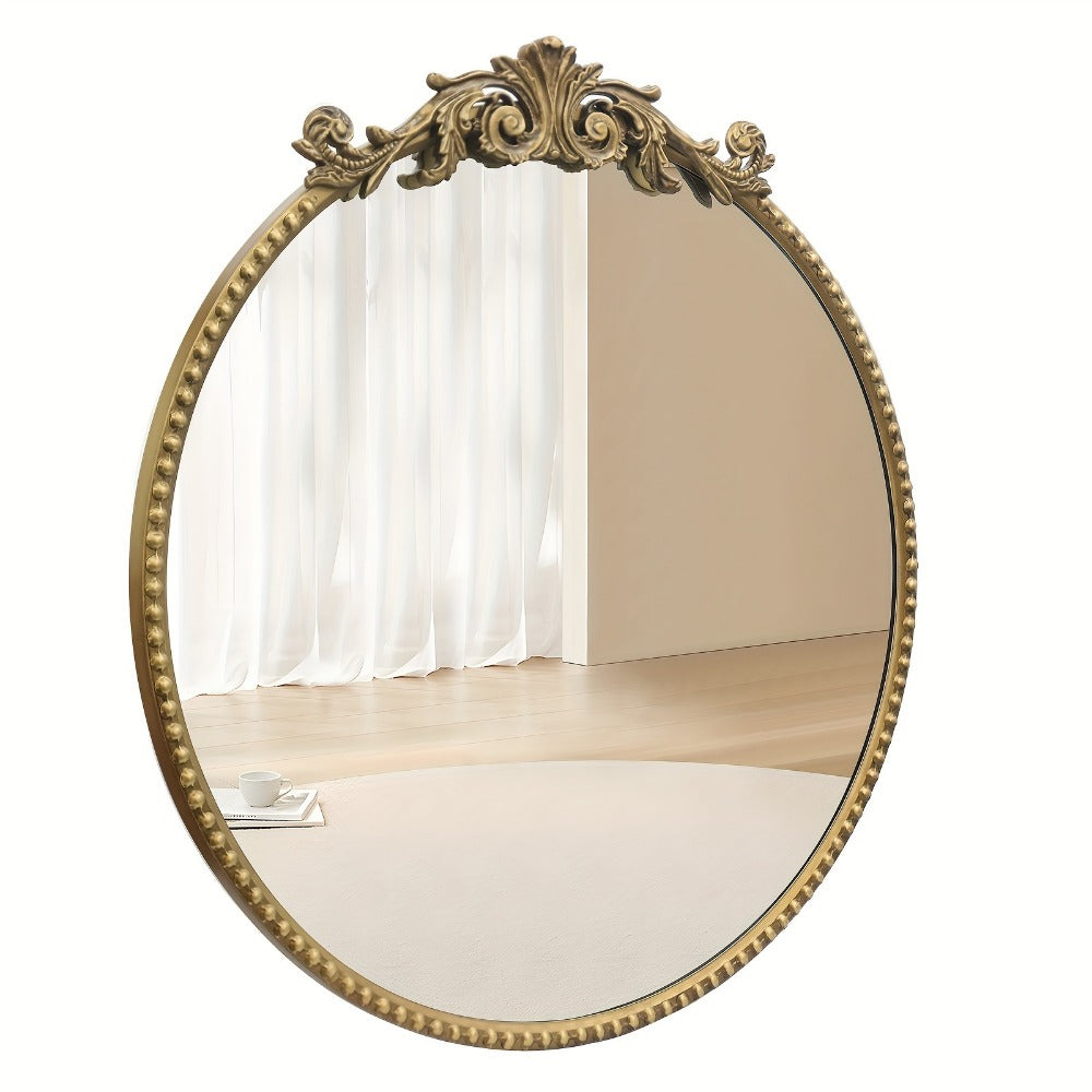 24-Inch Round Wall Mirror, Bathroom Vanity Mirror for Dressing and Daily Routines detail image - detail view 14