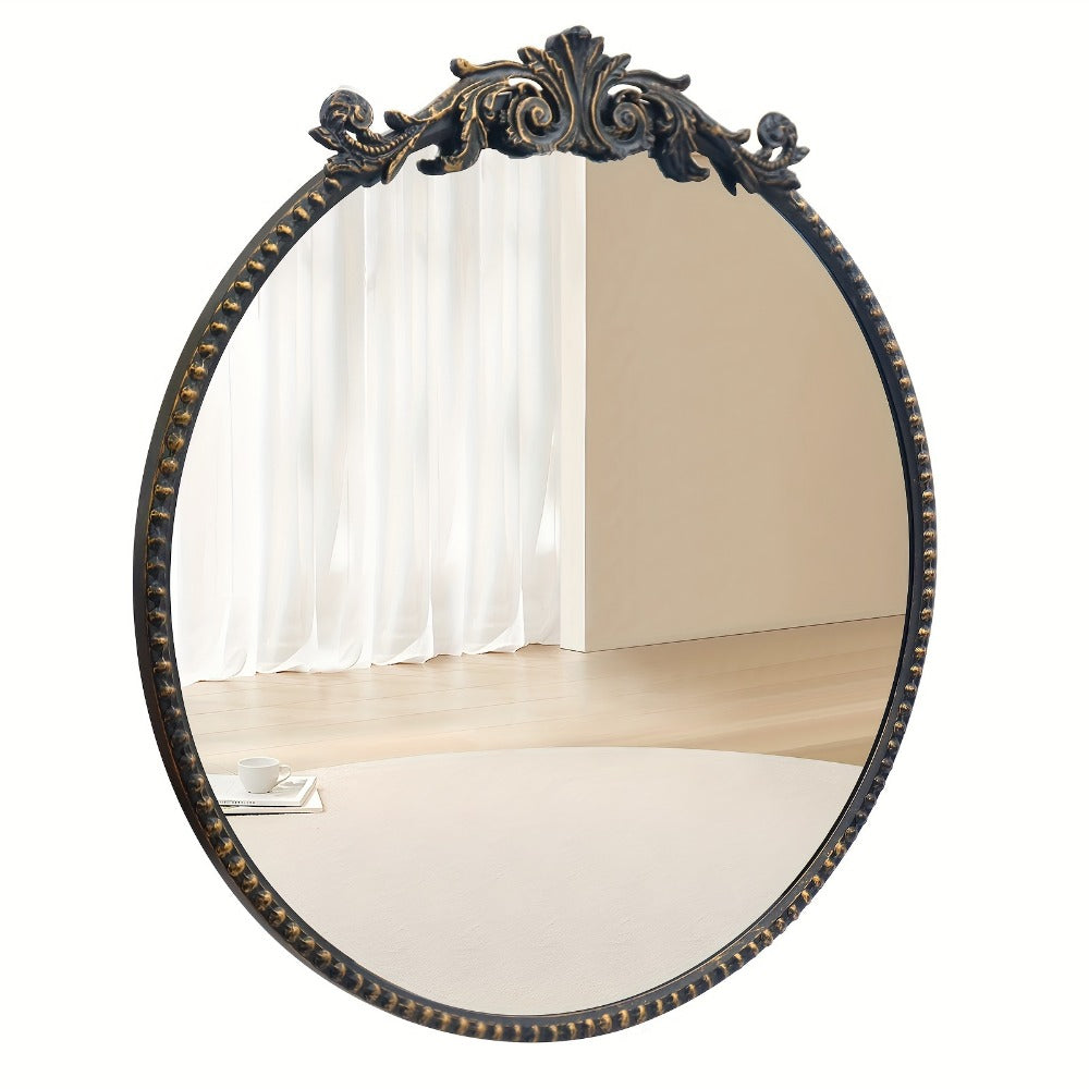 24-Inch Round Wall Mirror, Bathroom Vanity Mirror for Dressing and Daily Routines detail image - detail view 15