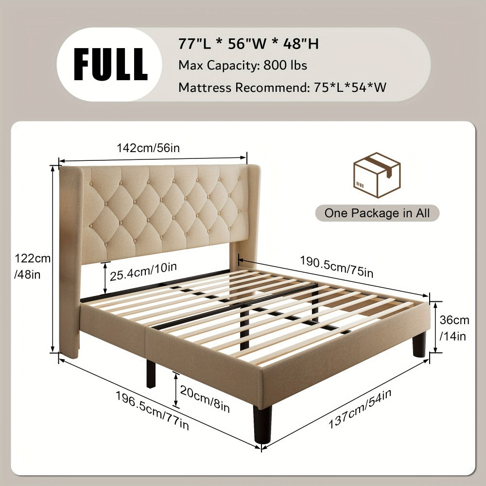 24-Inch Solid Wood Bed Frame with Multiple Color Options for Bedroom detail image - detail view 13