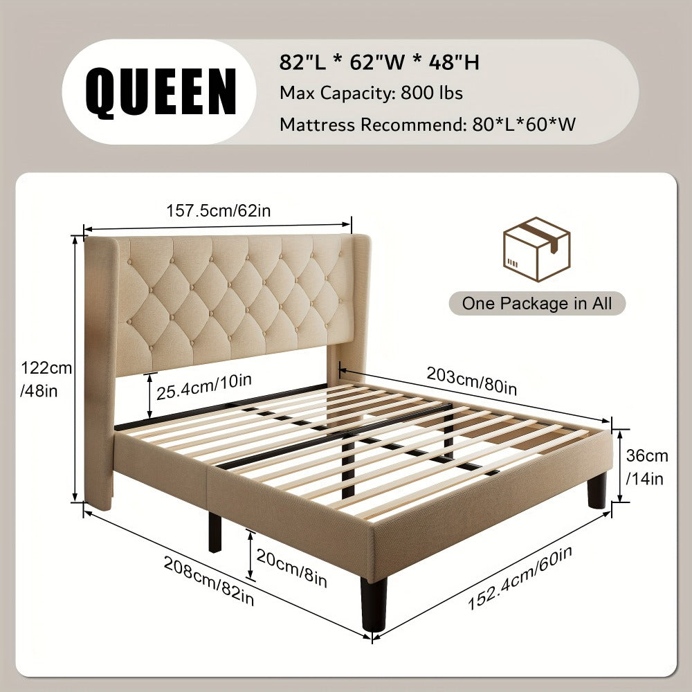 24-Inch Solid Wood Bed Frame with Multiple Color Options for Bedroom detail image - detail view 14