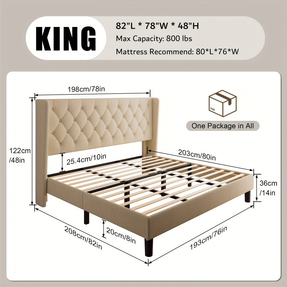 24-Inch Solid Wood Bed Frame with Multiple Color Options for Bedroom detail image - detail view 15