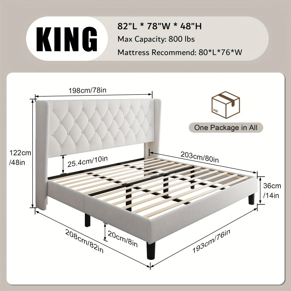 24-Inch Solid Wood Bed Frame with Multiple Color Options for Bedroom detail image - detail view 16