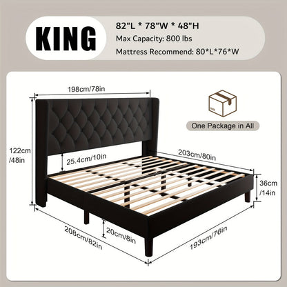 24-Inch Solid Wood Bed Frame with Multiple Color Options for Bedroom detail image - detail view 17