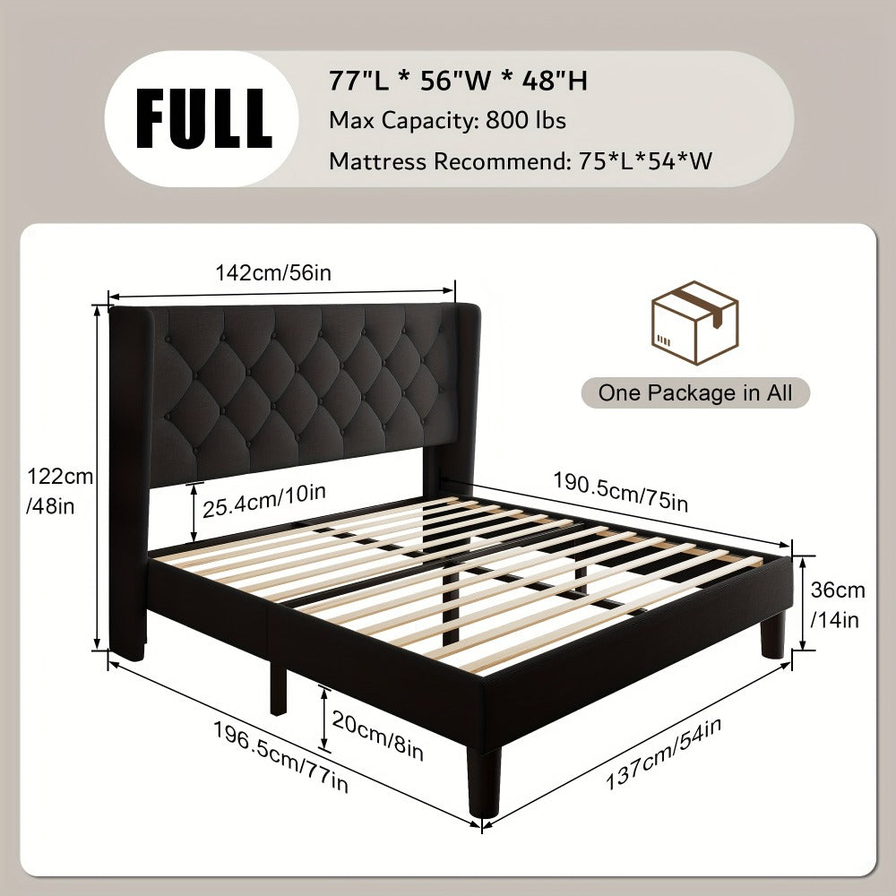 24-Inch Solid Wood Bed Frame with Multiple Color Options for Bedroom detail image - detail view 19