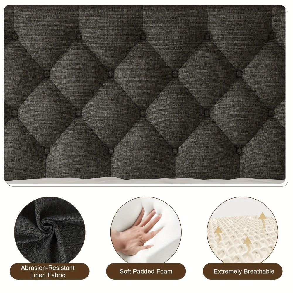 24-Inch Solid Wood Bed Frame with Multiple Color Options for Bedroom detail image - detail view 23