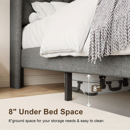 24-Inch Solid Wood Bed Frame with Multiple Color Options for Bedroom detail image - detail view 25