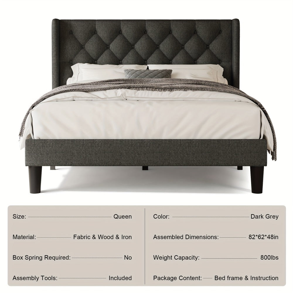 24-Inch Solid Wood Bed Frame with Multiple Color Options for Bedroom detail image - detail view 29