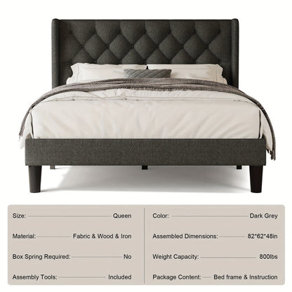24-Inch Solid Wood Bed Frame with Multiple Color Options for Bedroom detail image - detail view 29