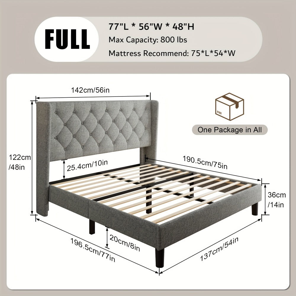 24-Inch Solid Wood Bed Frame with Multiple Color Options for Bedroom detail image - detail view 7