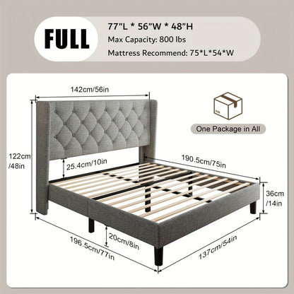24-Inch Solid Wood Bed Frame with Multiple Color Options for Bedroom detail image - detail view 7