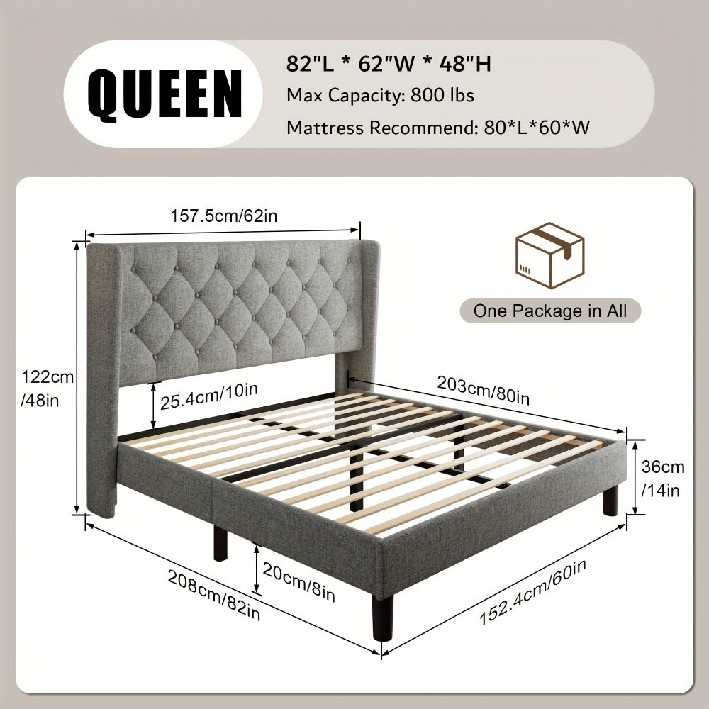 24-Inch Solid Wood Bed Frame with Multiple Color Options for Bedroom detail image - detail view 9