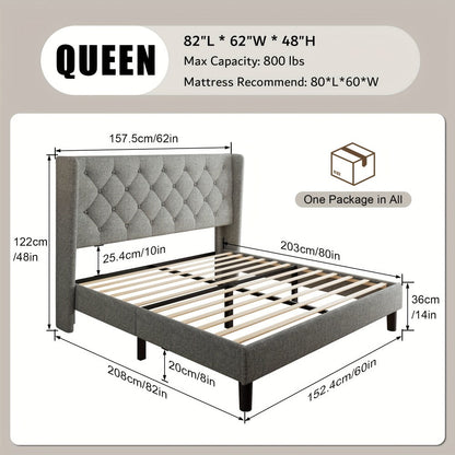 24-Inch Solid Wood Bed Frame with Multiple Color Options for Bedroom detail image - detail view 9