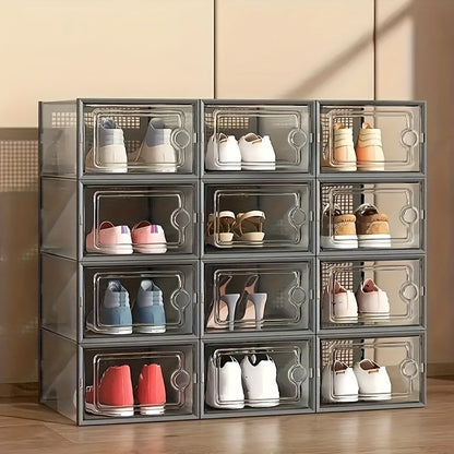 Shoe Organizer shown in the Grey option