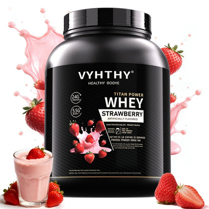 Whey Protein Powder Isolated & Hydrolyzed Blend with BCAAs – Low Carb Sports Nutrition Shake for Women, Strawberry Blueberry Vanilla Flavors