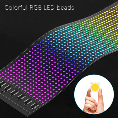 Flexible LED Display Screen Programmable Text & Animation, App & Remote Control, High-Definition RGB Matrix Panel for Any Curved Surface, Unique Gift for Friends & Family, Home Office Party Decoration