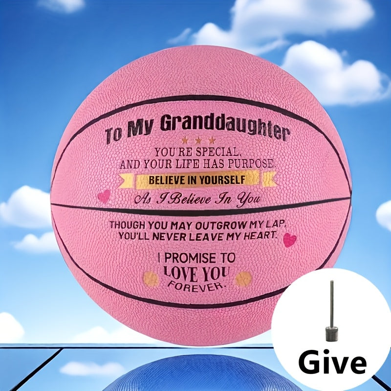 Motivational Basketball Gift for Teenagers, Grandson & Grandchild – International Standard Size, Inspirational Quote Ball, Perfect Birthday & Christmas Gift for Boys & Girls Age 14+