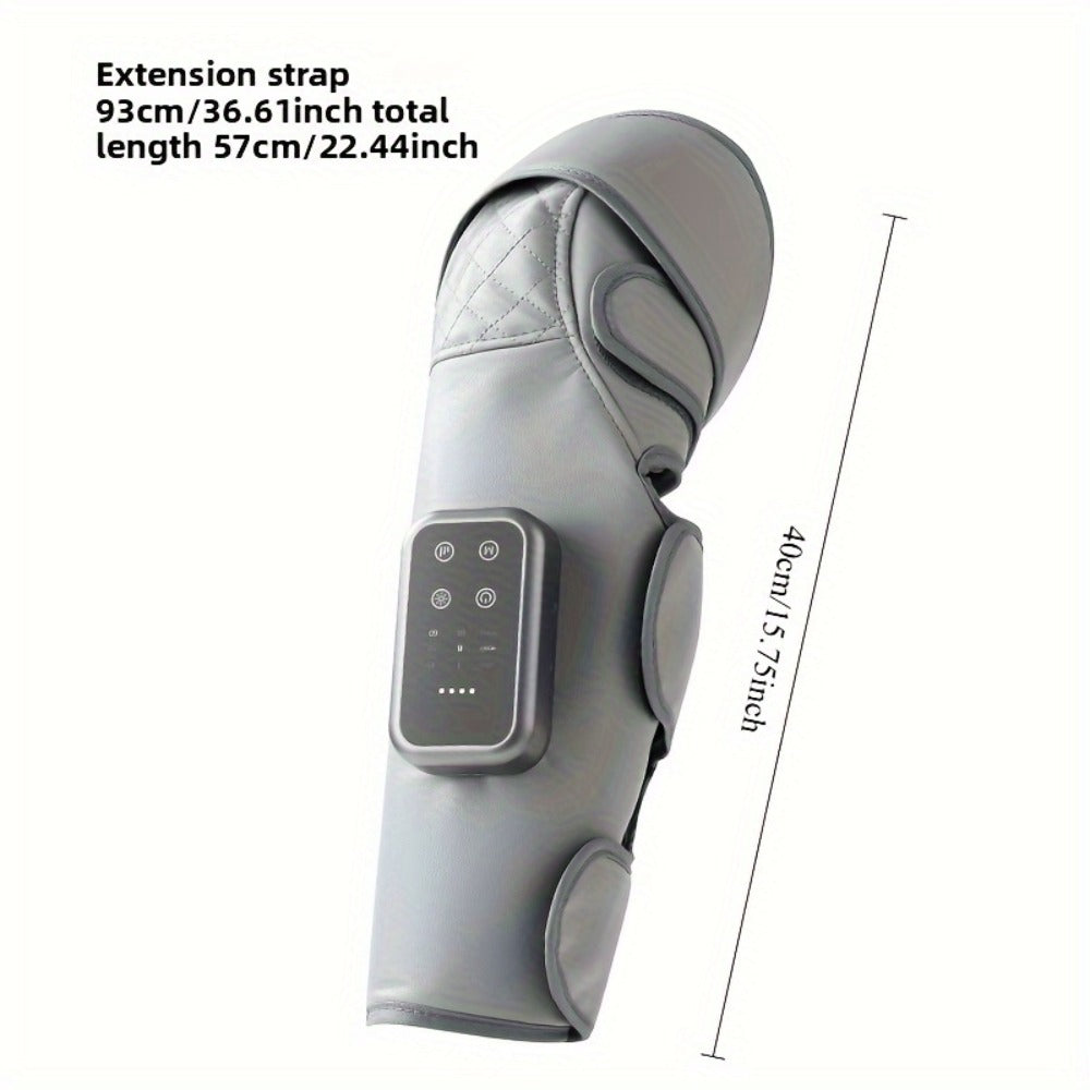 Knee Massager with Heat – Electric Air Compression Knee Wrap, 3 Heating Levels & 3 Massage Modes, USB Rechargeable Cordless Knee Brace Massager for Arthritis, Joint Pain Relief & Muscle Recovery