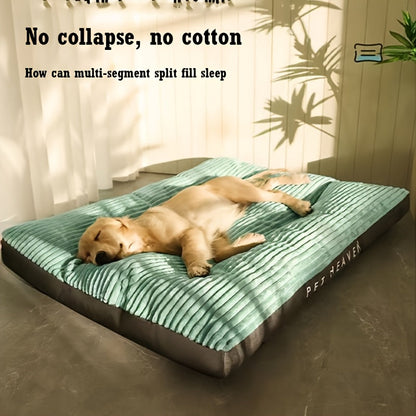 Orthopedic Dog Bed for Large Dogs XL XXL - Removable Washable Cover Pet Lounge Chair Sofa, Polyester Fiber Cushion, Comfortable All-Season Sleep Pad for Large & Extra Large Breeds