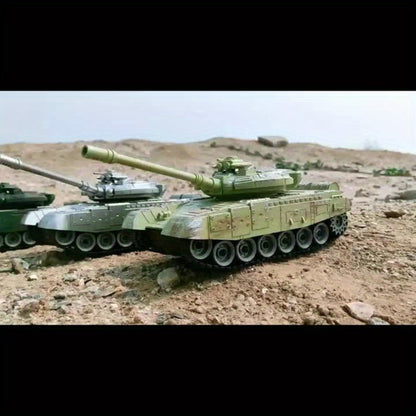 RC Armored Tank 1:16 Scale All-Terrain Tracked Off-Road – Remote Control Military Tank Collectible Display Model for Boys Kids & Collectors, Best Birthday Christmas New Year Gift Ages 6+