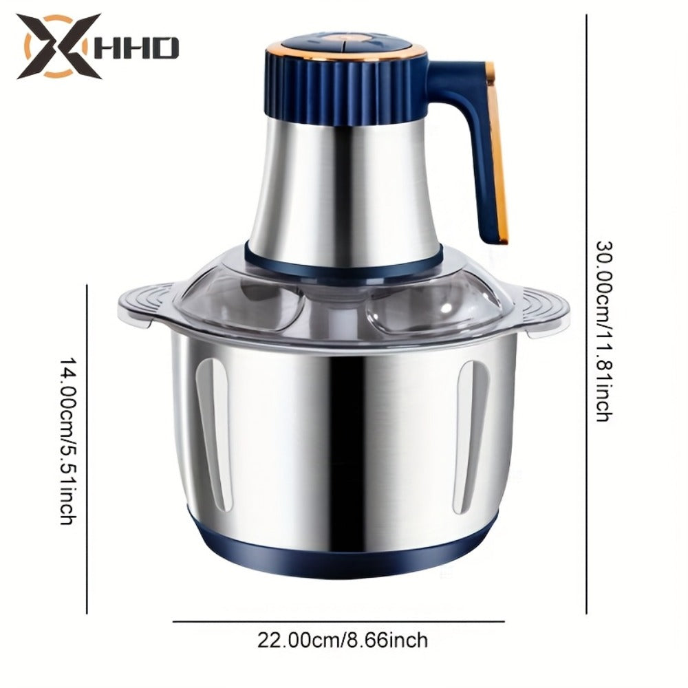 Electric Meat Grinder 5L 5-Speed – Large Capacity Stainless Steel Food Processor, Blender & Filling Machine for Meat, Garlic, Chili & More