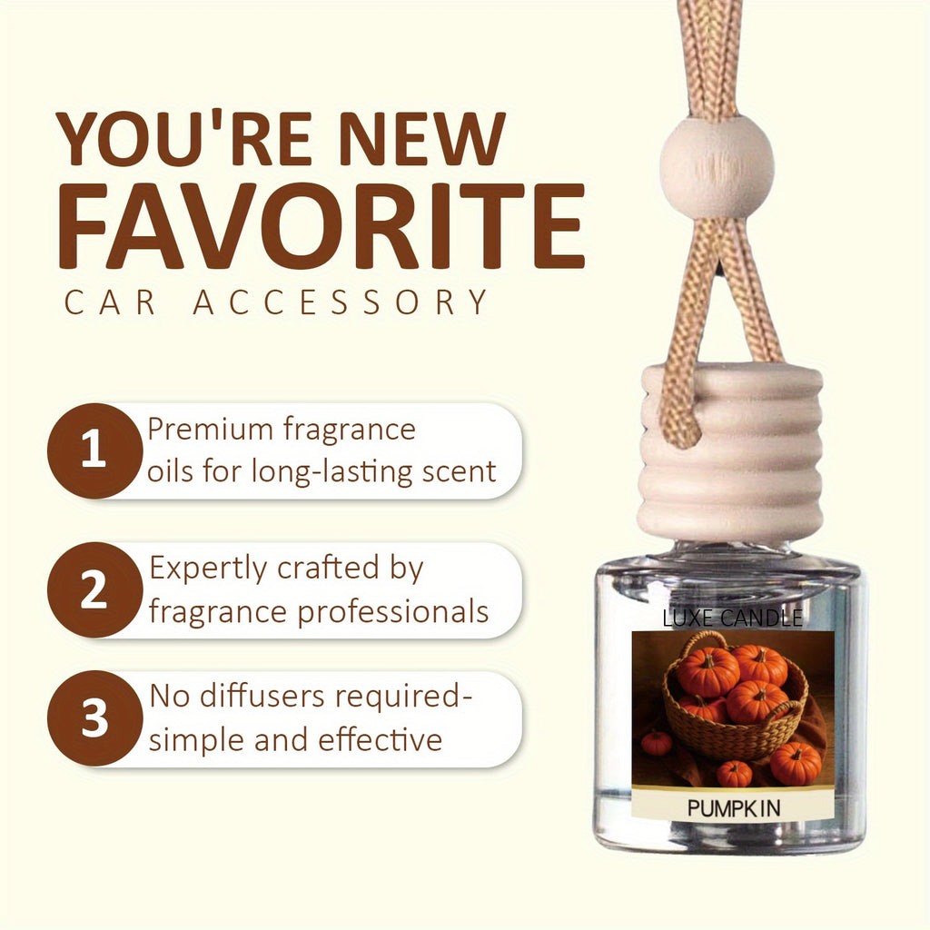 Car Air Freshener Diffuser 2 Pack Hanging Air Freshener Diffuser - Vanilla Cream Fragrance Oil Air D Iffuser For Car, 45+ Days Long Lasting Fragrance
