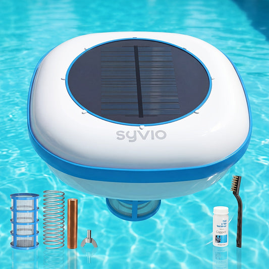 Solar Pool Ionizer – Chemical-Free Floating Purifier for Pools Up to 45,000 Gal