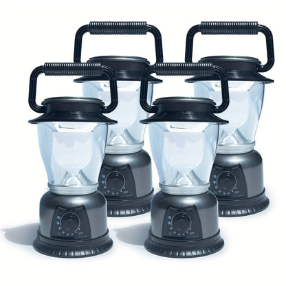 4-Pack COB LED Camping Lantern Dimmable Battery Powered - High Brightness Portable Camp Lights for Hiking, Fishing, Emergency Power Outage & Outdoor Adventures, Adjustable Brightness Tent Lantern Set