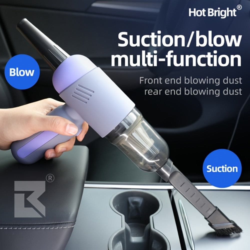 Handheld Car Vacuum Cleaner Wireless 13KPa - 4000mAh USB Rechargeable, Dry Wet Dual-Purpose Blow & Suction, Portable Mini Auto Interior Vacuum for Car Home