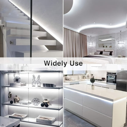 LED Strip Light 600 LEDs 2835 SMD Ultra Bright 5M 16.4ft, IP65 Waterproof Dimmable 12V Flexible Rope Light, Cuttable, for Under Cabinet, Bedroom, Kitchen, TV Backlight, Mirror, Bathroom, Stairway Lighting