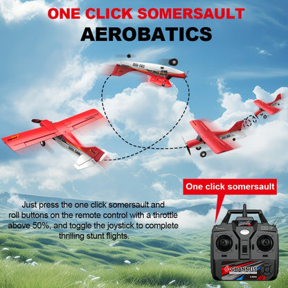 Brushless Fixed Wing RC Plane 6-Channel 6-Axis Gyro 3D Aerobatic Stunts 2 Batteries Included – QIDI560 M7 EPP Foam Remote Control Airplane 120M Range Hobbyist Outdoor Gift Red Blue