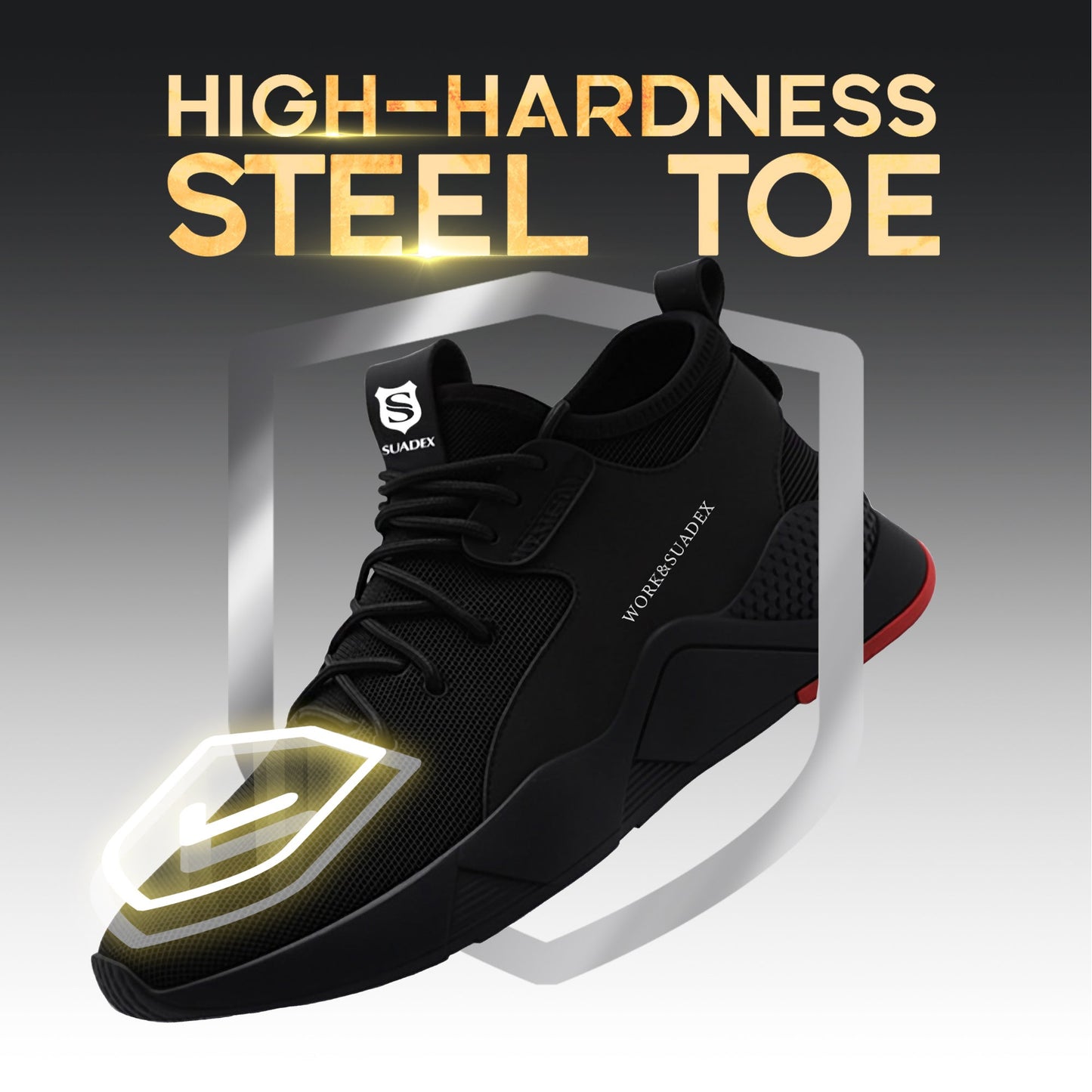 Unisex Work & Safety Shoes - Breathable Mesh Non-Slip Sole for Everyday Wear 693797