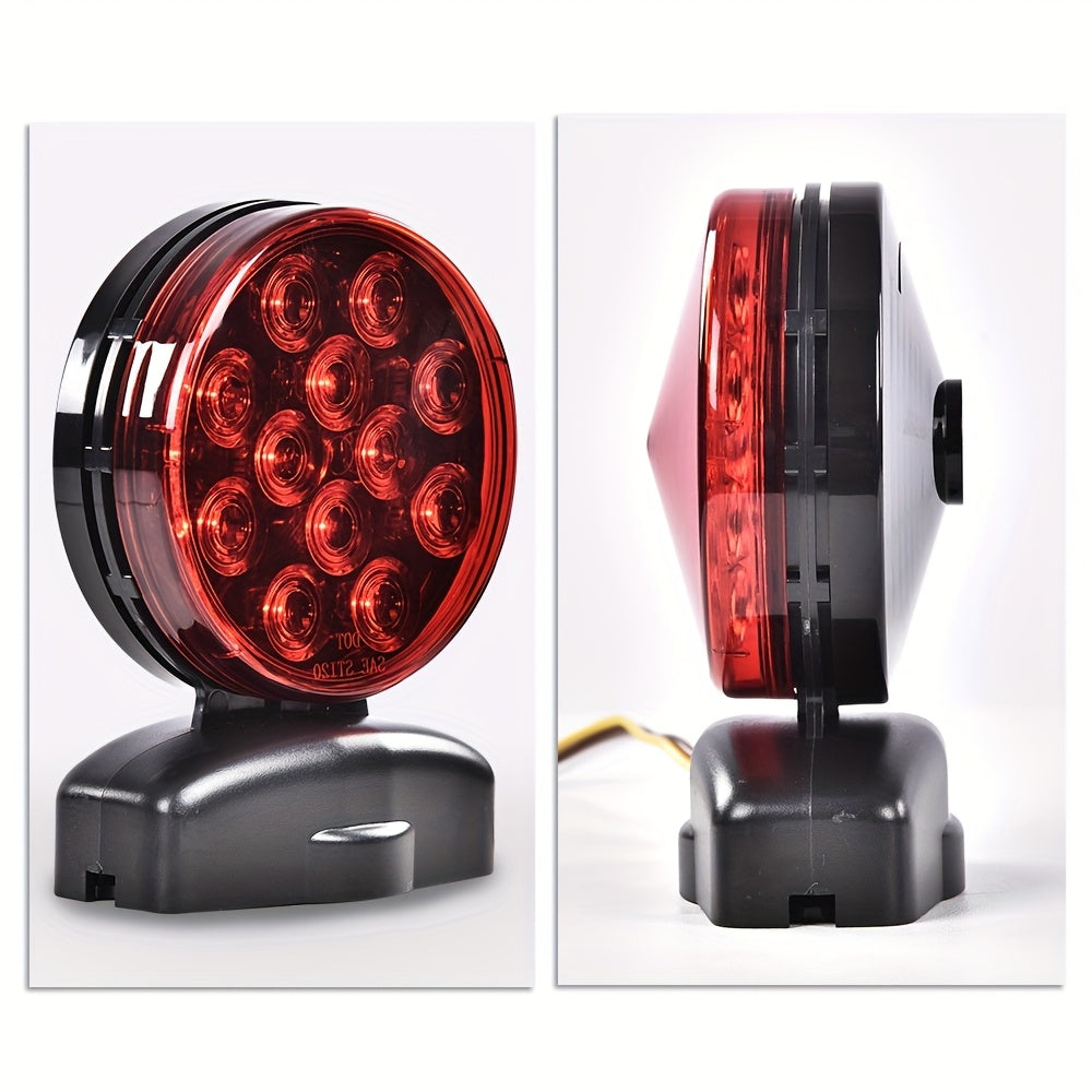 Magnetic Towing Light 12V Tow Trailer Lights Brake Tail Signal 12 Volt Kit,, Wire Trailer Lights Kit